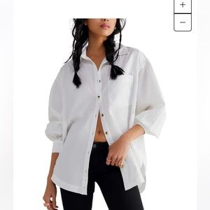 NWT Free People Happy Hour Top in White Size XS